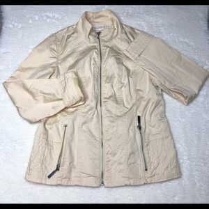 Chicos Women’s Jacket SZ:0 Long sleeve CLR Cream